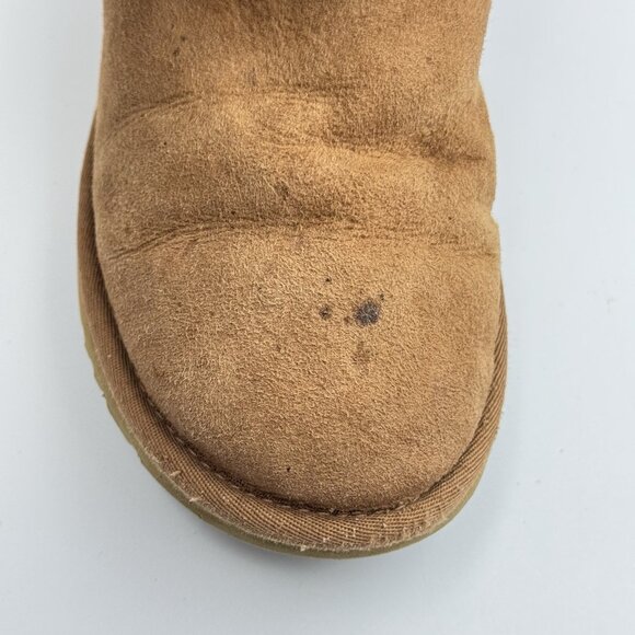 UGG Australia Women's Bailey Button Triplet S/N 1873 Suede Fur Boots Size 7 - Picture 2 of 16